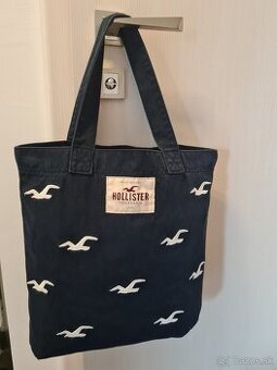 Hollister -dámska šiltovka+hrubšia textilná taška
