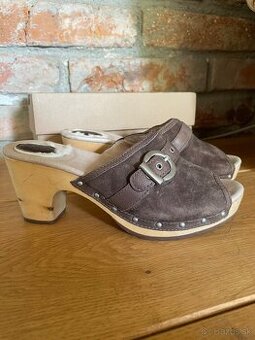 UGG, originál, kožené drevaky č. 36