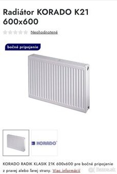 Predam radiator Novy nepouzity