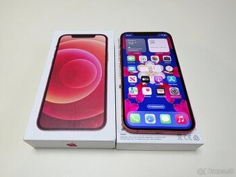 APPLE IPHONE 12 64GB RED ,ZDRAVIE BATERKY 100%