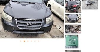 Hyundai Santa Fe 2.2 CRDi 2008 predám DIFERENCIAL, DVERE
