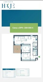 3i, OV, novostavba, Lorinčík Háje, 3i, 82m2 +terasa, holobyt