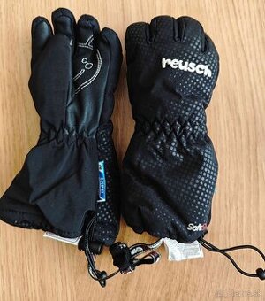 Detské čierne lyžiarske rukavice Reusch, veľkosť 3