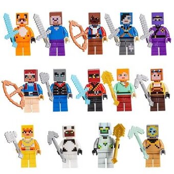 MINECRAFT 12 ks-14 ks sada postaviciek