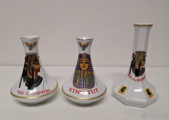 Porcelánové vázy s egyptským dizajnom