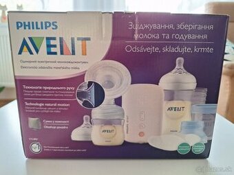 Elektrická odsávačka Avent s VIA pohárikmi