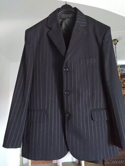 Pánsky čierny oblek v.50