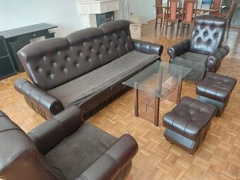 Predám gauč, 2ks kresla, 2ks taburetka, AJ DOVEZIEM