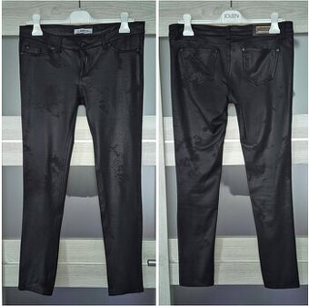 Lesklé nohavice skinny v.40/42