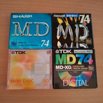 Minidisc / Mix / MD 74-80 / Balík No19 / 4ks / nové