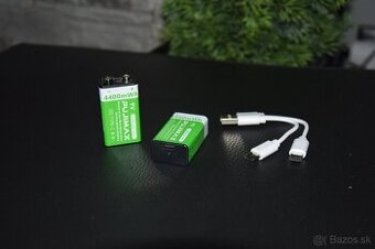 9V nabijacie baterie cez USB -C - 1