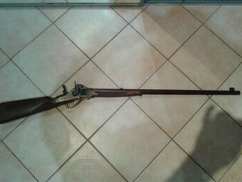 Historická puška-replika perkus Sharps sporting 45