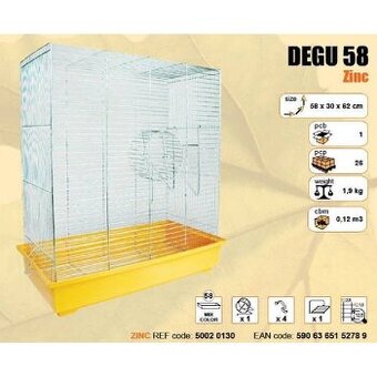 Klietka pre osmák degu s kolotočom