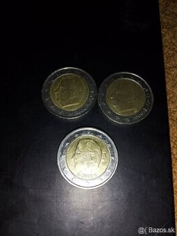Predám 2eurove mince r.2000.2008
