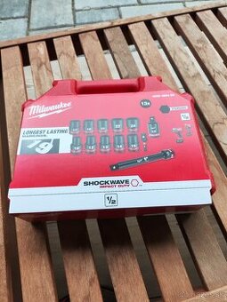 MILWAUKEE Sada nástrčných 1/2" kľúčov SHOCKWAVE™ - krátke 1