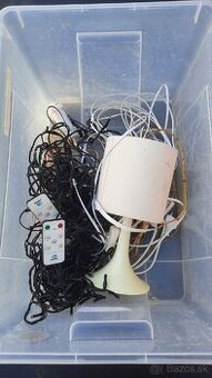 LED svetelné reťaze + nočná lampa s tienidlom (balík)