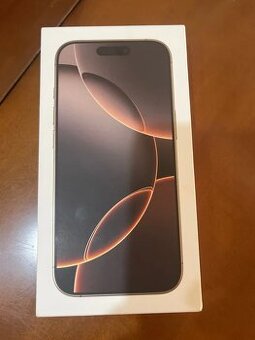 NOVÝ iPhone 16 Pro 256 GB Desert Titanium + Záruka