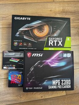 Komponenty i9-9900k, RTX 3070, 32GB RAM, MSI MPG Z390 GAMING