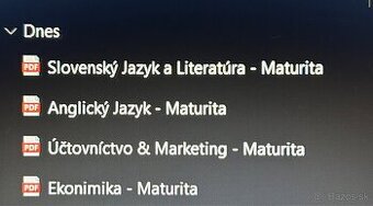 Maturita – overené materiály a témy na prípravu