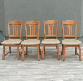 Set stoličiek z masívneho dreva ( 4 ks ). - 1