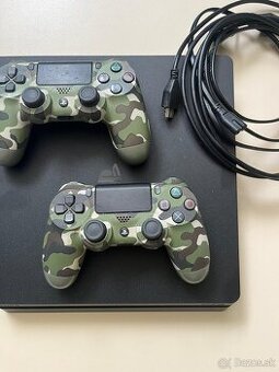 PS 4, 2×dual, hry na diskoch