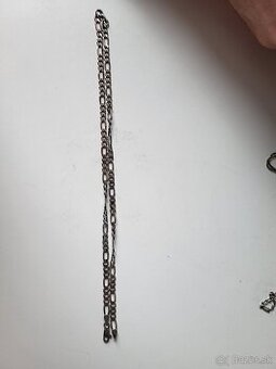 Strieborna retiazka 45 cm figaro