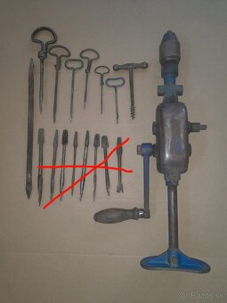 Ručná  vŕtačka,  ručné vrtáky  do dreva (nebožiec)