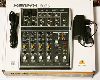Predám nový 8 vst. mix Behringer XENYX 802S so zvukovkou