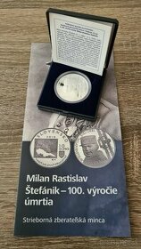 10€ Milan Rastislav Štefánik - 100. výročie úmrtia - proof