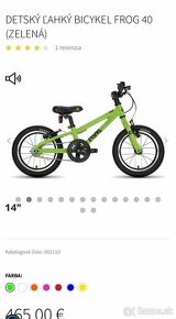 Bicykel Frog green 14 - 1