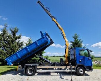Man Tgl 12.250/KONTEJNER+HYDRAULICKÁ RUKA EFFER/KLIMA,MĚCHY