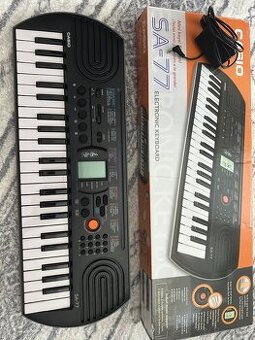 Casio SA-77 - keyboard + napájací zdroj