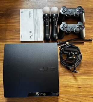 Predám - SONY PlayStation 3 s 5x hier, 2x ovládač viď foto