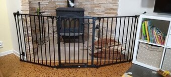Krbová zábrana pre deti Hauck Fireplace Guard XL charcoal