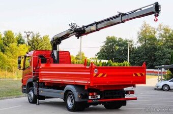 MERCEDES ATEGO 12T TROJSTRANNÝ SKLÁPAČ + HYDRAULICKÁ RUKA