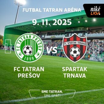 Tatran Prešov - Spartak Trnava lístky