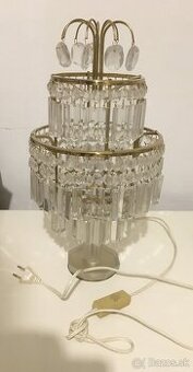 Stolná lampa krištálová