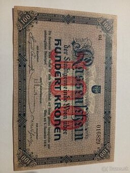 Predám 100 Kronen 1918 Wien