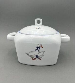 Porcelánová misa Tetra, husi, misa na polievku, MZ