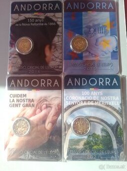 Euromince Andorra karty