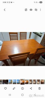 Jedálenský stôl 4 stoličkami