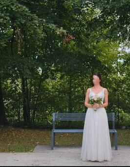 Svadobne šaty, vel 38-40, postava 175cm