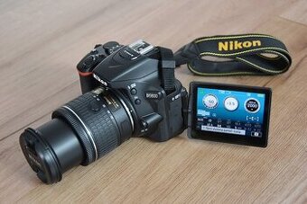 Nikon D5600 wifi BT - dotyk.dis. - VR objektiv AF-P 18tis.sn