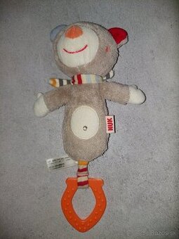 plyšová hračka (hryzátko a pískatko do ruky)