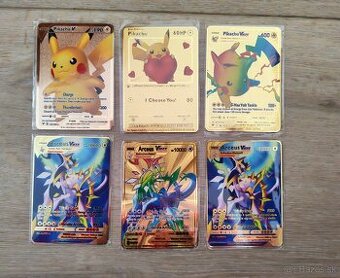 Kovové karty Pokemon