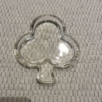 Miska / popolník z lisovaného skla