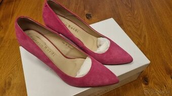 Elegantne lodičky Sergio Bardi ružové semišová koža