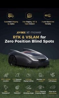 NOVÝ Joybee K2, robotická kosačka na trávu s GPS