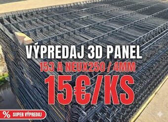 3D plotove panely, vsetky oplotenia, branky brany