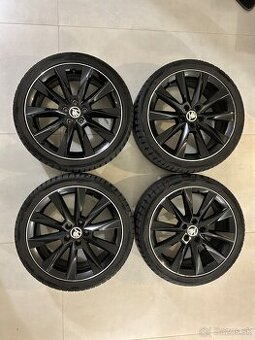 5x100 R17 orig.Škoda + letné pneu